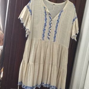 Fee people embroidered dress
